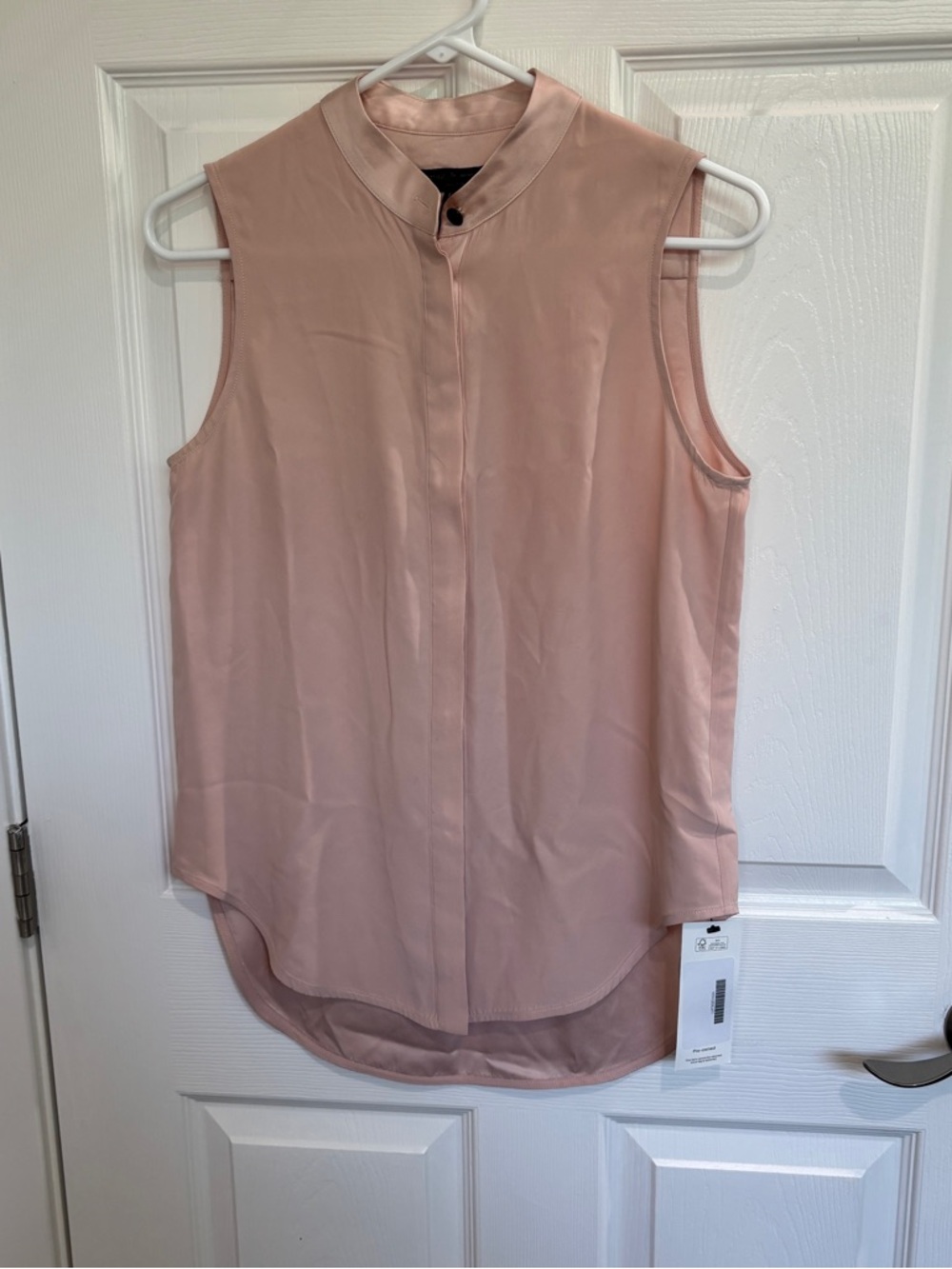 Rag & Bone 100% Silk Pink Tank | Size Small